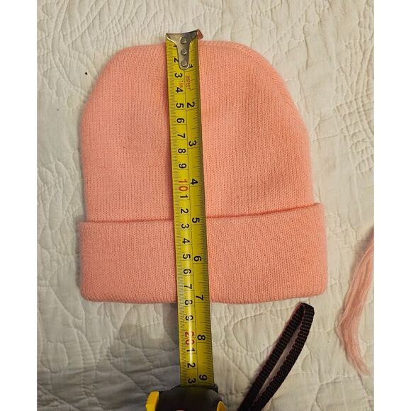 Chic Girls Pink Knit Winter Set Beanie Hat Gloves & Scarf Bundle Cold Snow Days - Picture 4 of 10